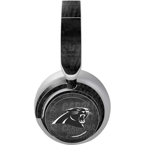 NFL Carolina Panthers Black & White Surface Headphones Skin
